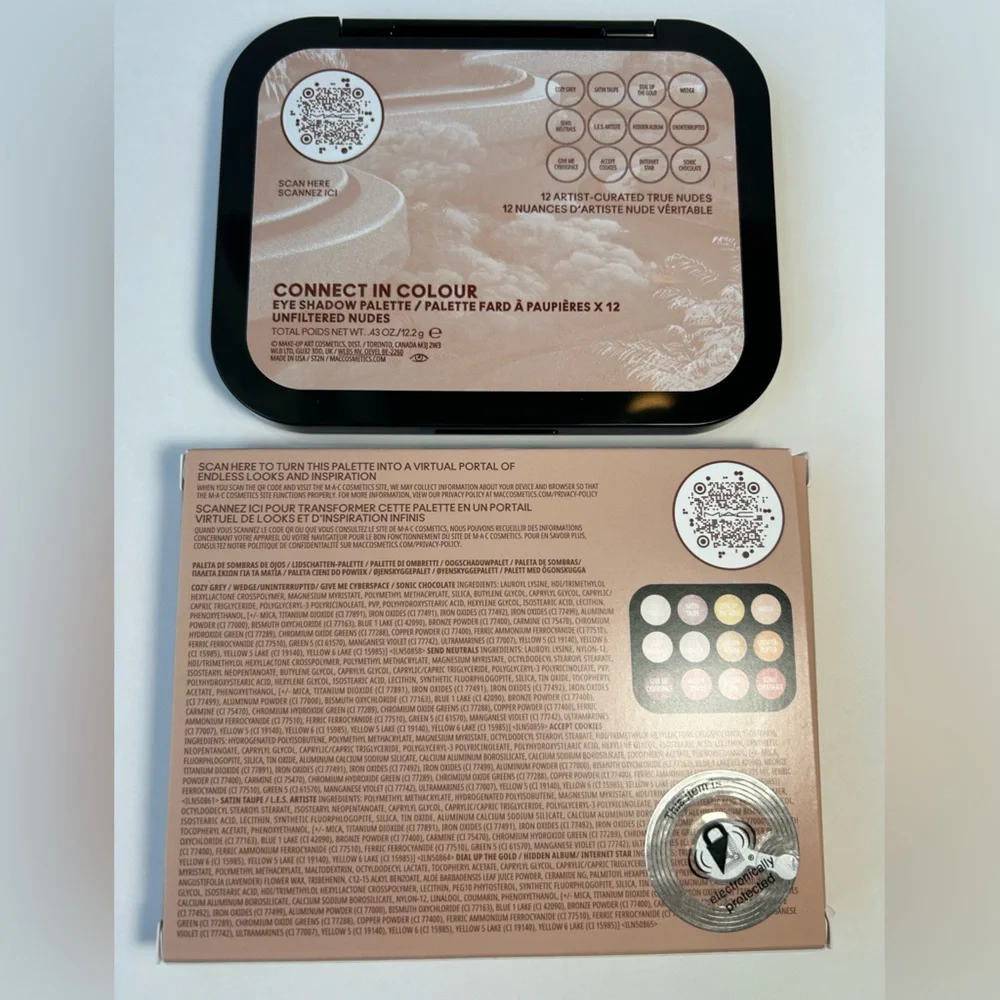 NWT🌷MAC Connect In Color “Unfiltered Nudes” Eyeshadow Palette